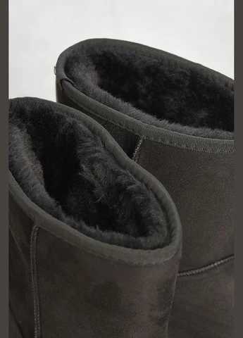 Уггі жіночі на хутрі чорного кольору Let's Shop (311196379)