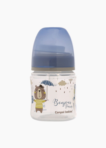 Пляшка антиколікова з широким отвором 35/231_blu Canpol Babies (286420683)
