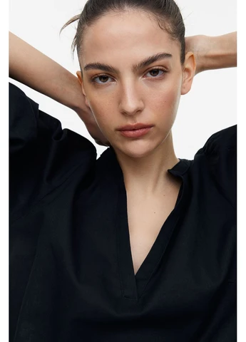 Чорна повсякденний плаття, сукня H&M однотонна