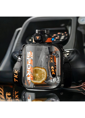 Пляшка TKK SPORT для води 1600 мл із безпечного тритану. Чорна No Brand (296101844)