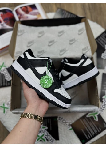 Білі кросівки чоловічі nike sb dunk low white black найк сб данк білі демісезон No Brand