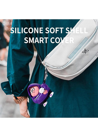 Силиконовый чехол для AirPods 4 (2024), антиударный, с 3D дизайном. China (354827595)