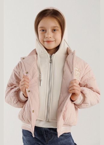 Розовая демисезонная куртка для девочки 55377 104 см розовый (2000990255457d) shop (2000990255457) XZKAMI