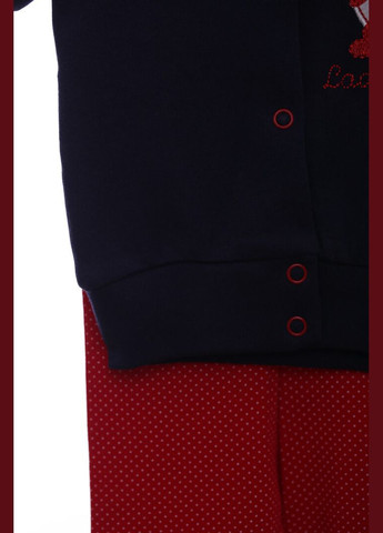 Красный демисезонный костюм с коротким рукавом для девочки трикотажный ladybug красный 74 см (36752) BABYKROHA