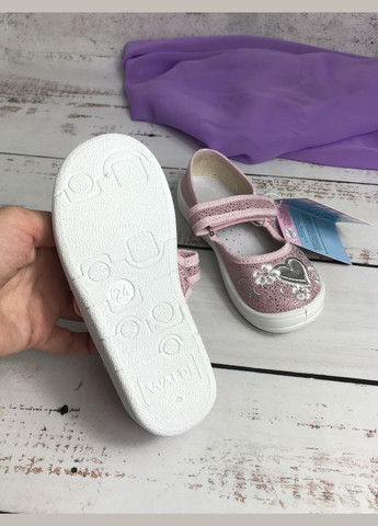 Капці дитячі текстильні для дівчинки Рожевий (338) Waldi (340113363)