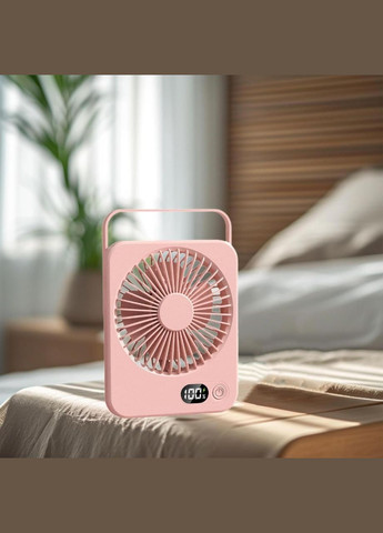 Вентилятор настольный аккумуляторный USB с дисплеем, портативный бездротовой Hofmy Po Fanu (351563224)