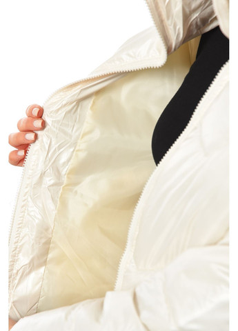 Біла демісезонна куртка жіноча демісезонна білого кольору Let's Shop