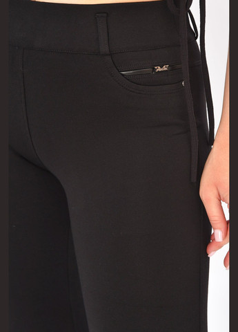 Лосины женские однотонные черного цвета Let's Shop (338370842)