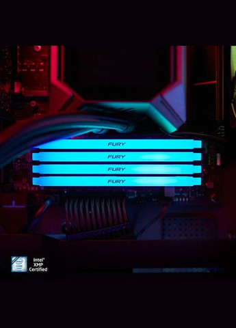 Модуль пам'яті Fury Beast DDR4 8GB 3200 RGB (KF432C16BB2A/8) Kingston (315647135)