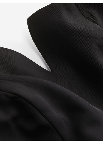 Комбінезон H&M однотонний чорний повсякденний поліестер