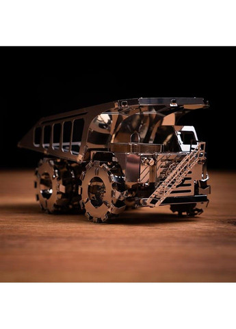 Колекційна модель-конструктор Quarry Transporter Кар'єрний самоскид механічний (MT014) Metal Time (331298709)