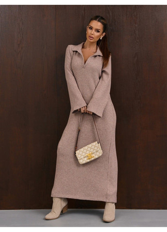 Бежева повсякденний сукня issa pus 15352 бежевий ISSA PLUS