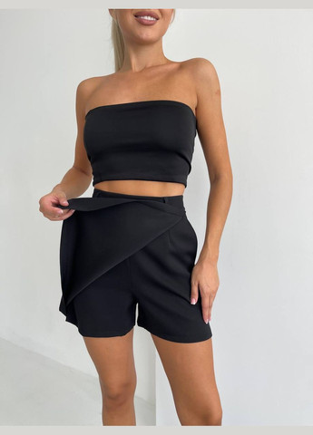 Черная юбка-шорты Luna