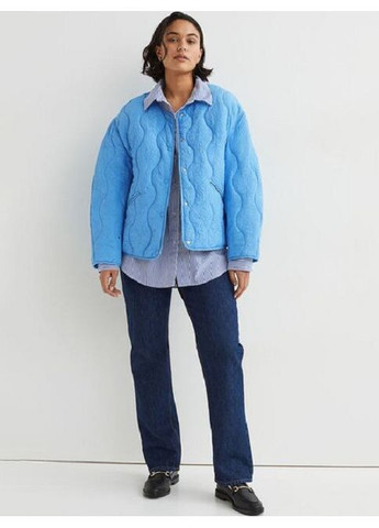 Блакитна демісезонна куртка H&M
