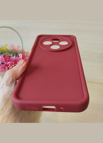 Чехол для xiaomi redmi A4 5g однотонный силиконовый Silicone Cover Full Camera (бордо) No Brand (324117588)