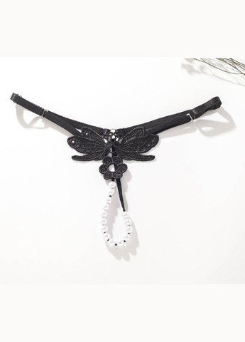 Трусики з розрізом стрінги з перлинками намистинками (арт. 8033) No Brand (346121296)