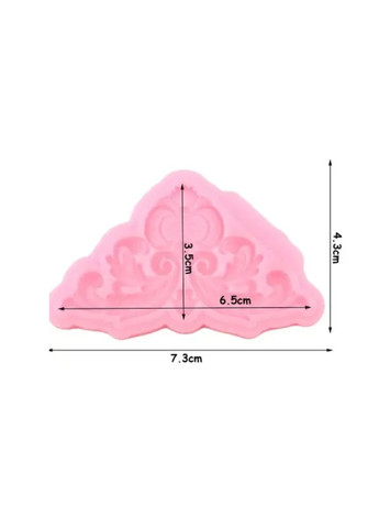 Молд силіконовий Абстракція Молд силіконовий Абстракція 73 на 43 мм рожевий Jannet молди (357205548)