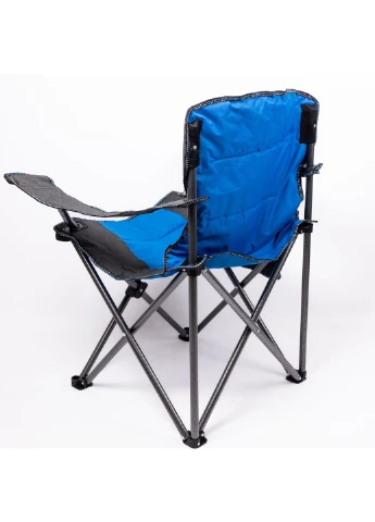Кресло туристическое раскладное LUGI SJ-0101BL 58х94х95 см с подстаканником синий No Brand (376571441)