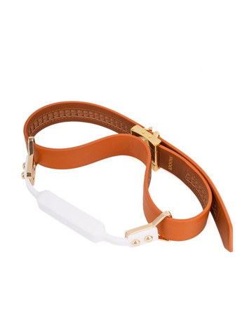 Шкіряний кляп із 2 насадками Ball-Gag & Gag-bite Set — Brown Lockink (304996152)