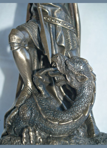 Статуэтка покрытая брозовым напылением Георгий Победоносец 30 см 175816 Veronese (302238914)