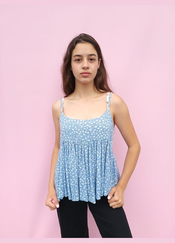 Топ жіночий на бретельках у дрібні квіточки Only (329735029)