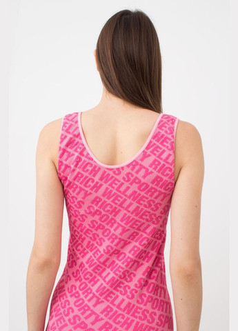 Розовое бесшовное платье Giulia с надписью