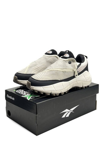 Бежеві Осінні кросівки чоловічі reebok beige black No Brand Zig Kinetica 2.5 Edge x Spyder