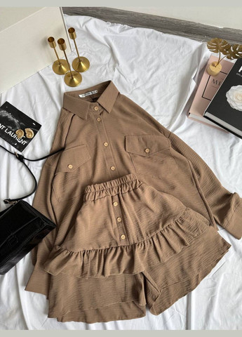 Костюм: шорты-юбка + рубашка Adelante (323136177)