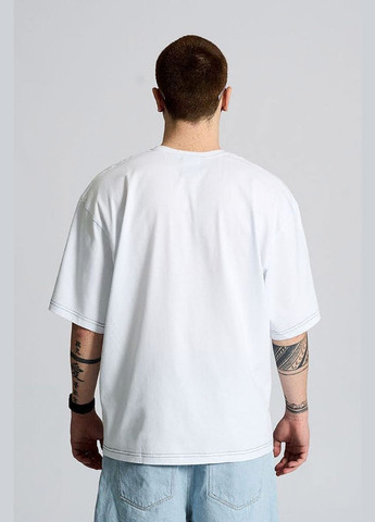 Біла футболка оверсайз kittens OGONPUSHKA