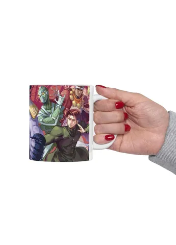 Аниме чашка ДжоДжо Джотаро Куджо | JoJo's Bizarre Adventure | Кружка с принтом ДжоДжо No Brand (397619227)