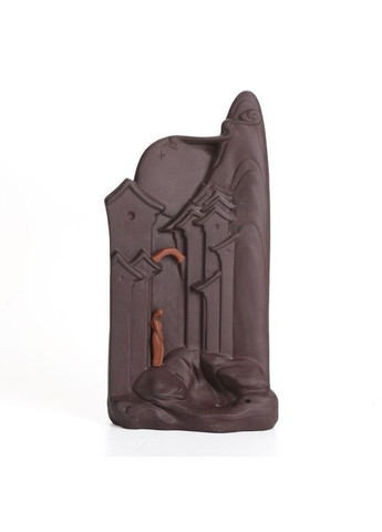 Подставка 2 в 1 жидкий дым и аромапалочки с монахом и домом +20 конусов No Brand (295266040)