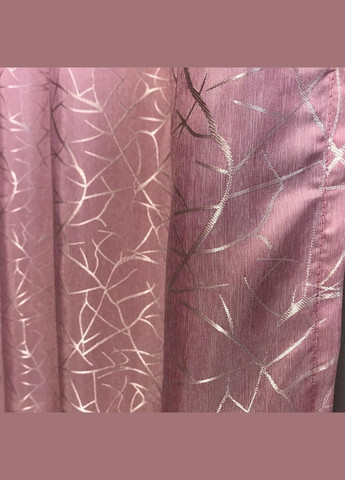 Набір штори для спальні Жаккард Рожевий 200x270 см (Е1011011B) No Brand (306633902)