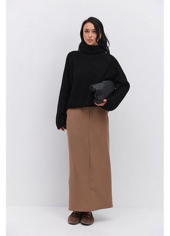 Чорний жіночий в`язаний светр з рукавами-регланами Arjen