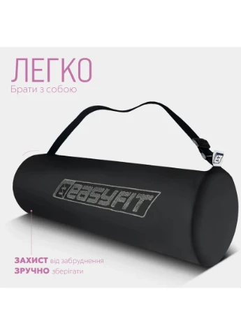 Коврик для йоги TPE 183х61 см фиолетовый с оранжевым EasyFit (397869200)