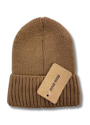Жіноча зимова шапка на флісі - МіуМіу / MiuMiu No Brand Шапка жіноча (364103398)