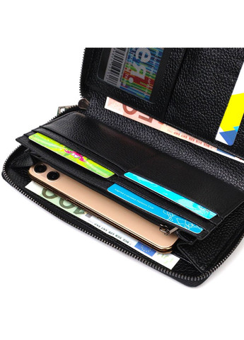 Чоловічий клатч із натуральної шкіри з тисненням під крокодила 2 відділення чорний (sku_22030) No Brand (328922524)