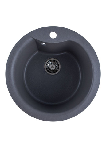 Гранітна мийка для кухні TURAS 480 матова Сірий мусон Valeso (358059874)