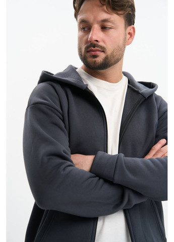 Мужской спортивный костюм на флисе, теплый на замке Graphite No Brand (366742196)