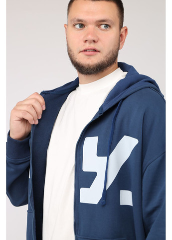 Толстовка на молнии мужская цвет синий ЦБ-00281918 Yuki (355183497)