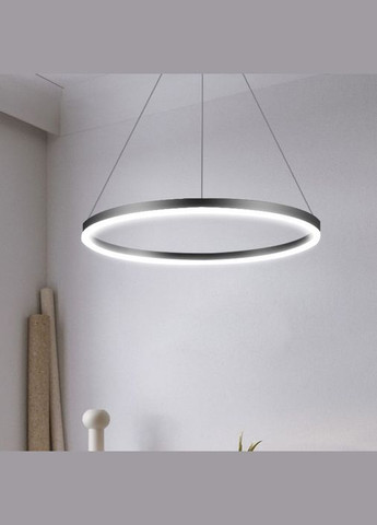 Люстра светодиодная подвесная LED светильник для квартиры на потолок лэд 26723 Черный 35-160х60х60 см. Sunnysky (364756268)