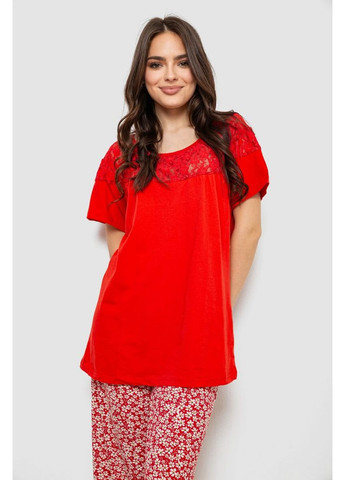 Красная всесезон пижама женская с принтом Sport Line