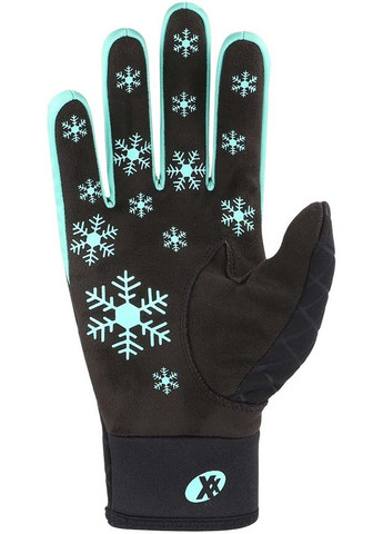 Перчатки Lotta лыжные женские черные с бирюзовым KinetiXx (316150987)