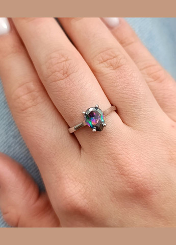 Каблучка срібна з містик топазом К349/М-мт Shatlen Каблучка (328082575)