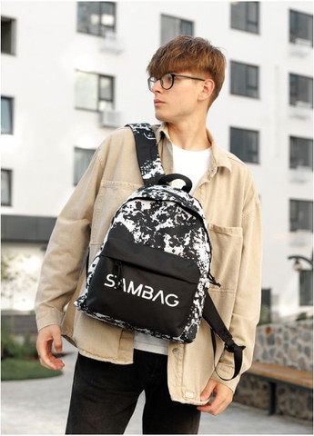 Чоловічий рюкзак Active тканевий з принтом "split" (R-11811145m-VS) Sambag (302450467)