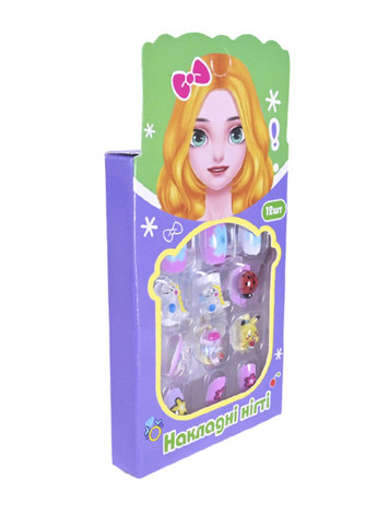 Аксессуары для девочек - накладные ногти цвет разноцветный CB-00276005 No Brand (330259799)