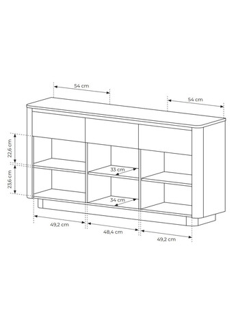 Комод Торро / Torro 3D3S/163 3-дверный с 3 ящиками (PFH-091415) Perfect Home (367179078)