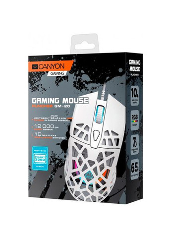 Миша Puncher GM-20 Gaming White (CND-SGM20W) Canyon (366827739)