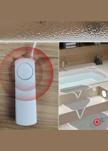 Датчик детектор утечки воды 90 dB с сигнализацией для обнаружения протечек No Brand (335379130)