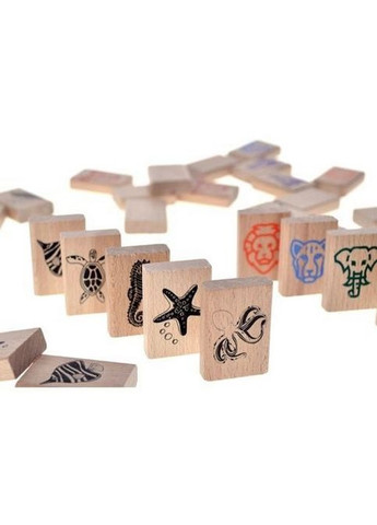 Деревянная детская игра "Детский маджонг" QB700-007, 49 деталей qbee (369321275)