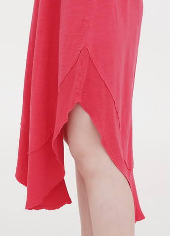 Темно-розовое кэжуал платье Mododoc однотонное
